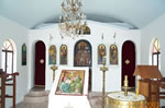 Ikonen im Inneren der Kapelle